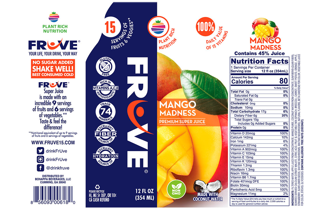 ️ Super Juice Mango Madness Low Sugar Black Tea