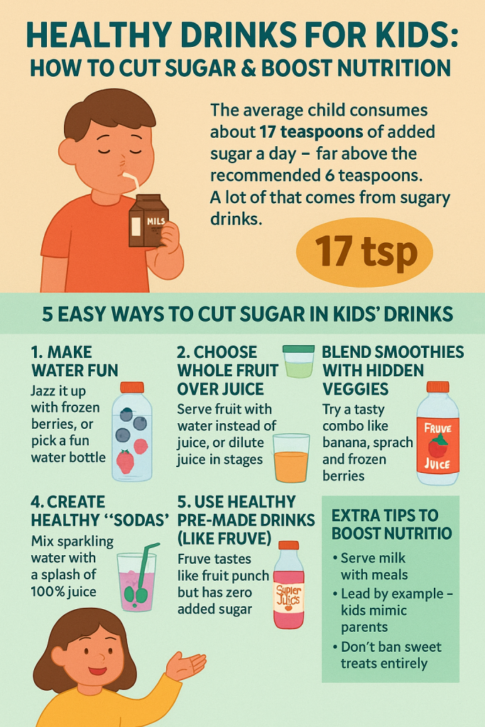 Smoothie with hidden veggies for kids
healthy drinks for kids